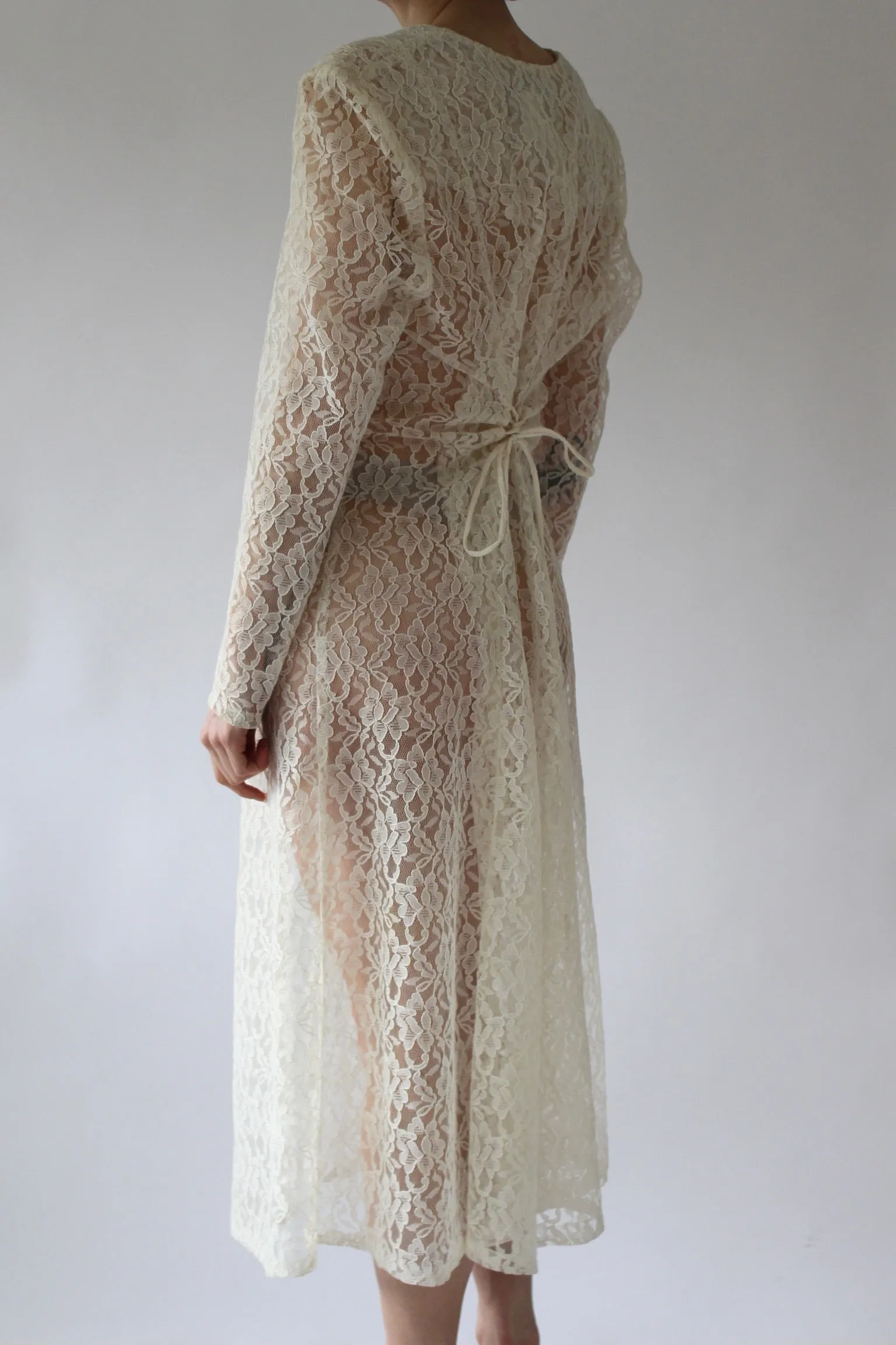Incredible Vintage Sheer Lace Dress sold by NA NIN product image thumbnail 5