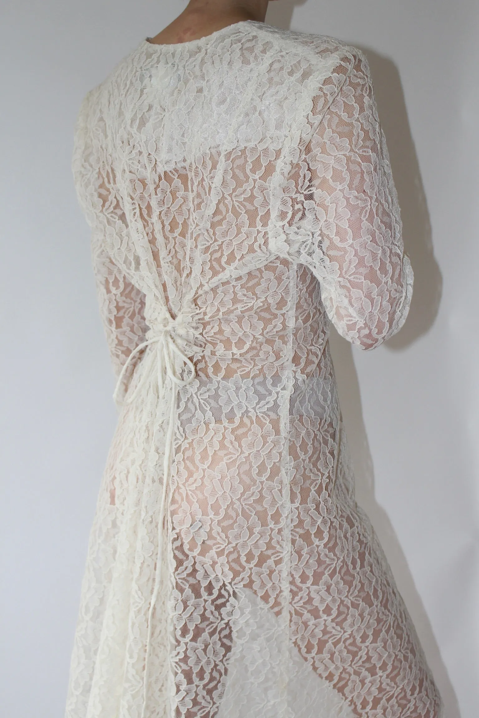 Incredible Vintage Sheer Lace Dress sold by NA NIN product image thumbnail 3