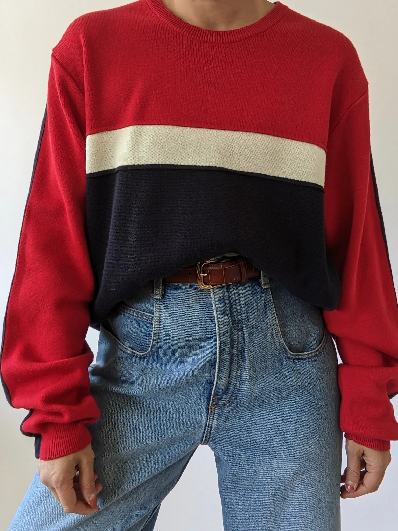 Classic 90s Bold Striped Sweater sold by NA NIN product image thumbnail 2