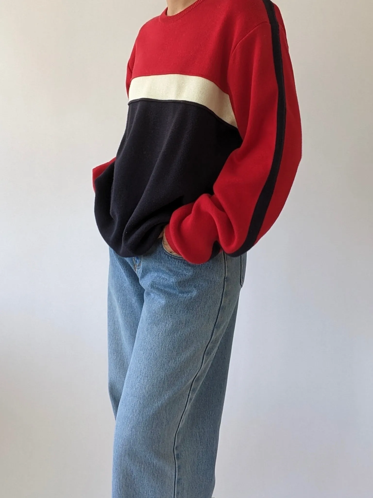 Classic 90s Bold Striped Sweater sold by NA NIN product image thumbnail 4