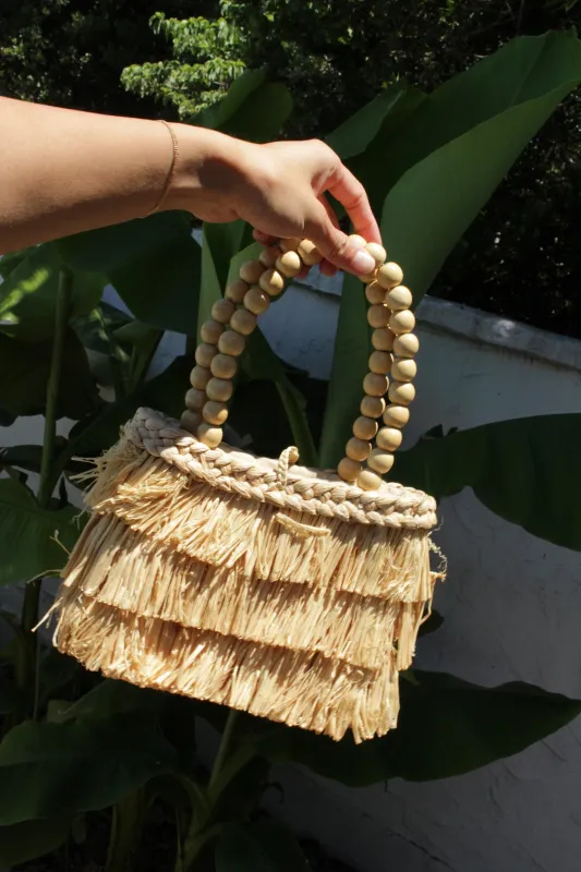Incredible Vintage Tiered & Woven Handbag made by Vintage