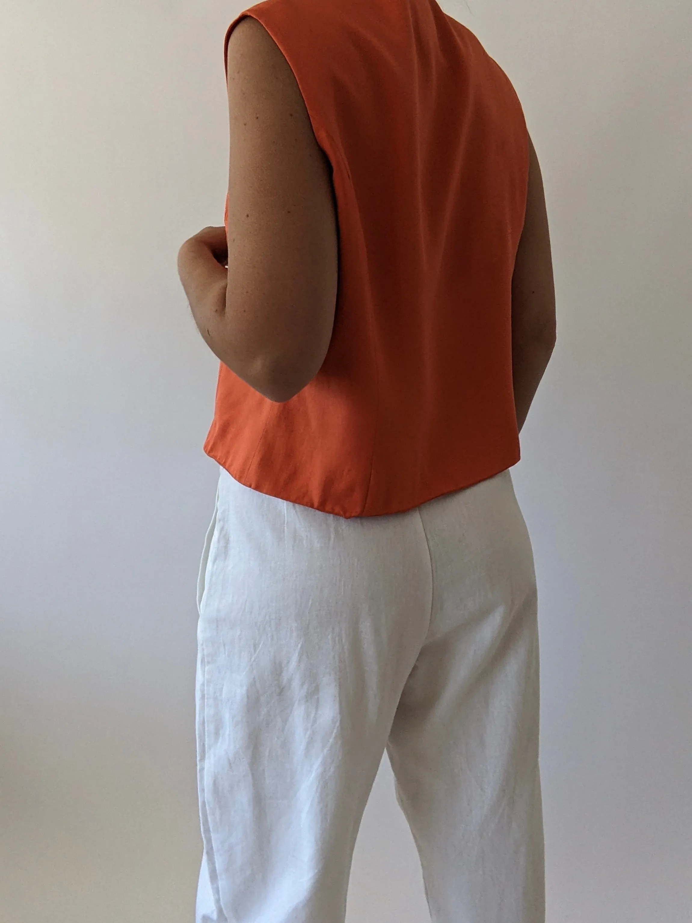 Vintage Citrus Silk Rouleau Top sold by NA NIN product image thumbnail 2