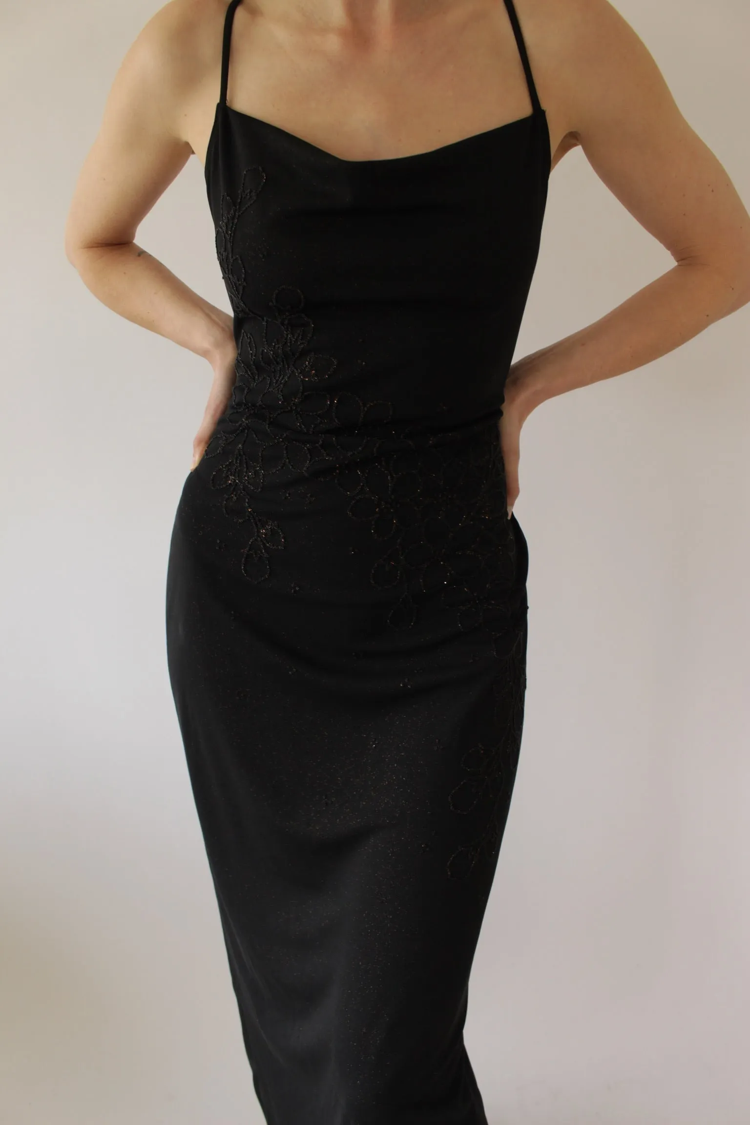 Vintage Beaded Floral Evening Dress sold by NA NIN product image thumbnail 2