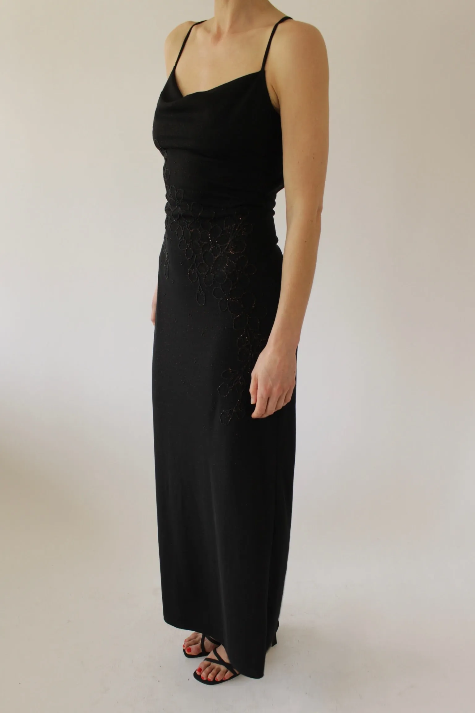 Vintage Beaded Floral Evening Dress sold by NA NIN product image thumbnail 4