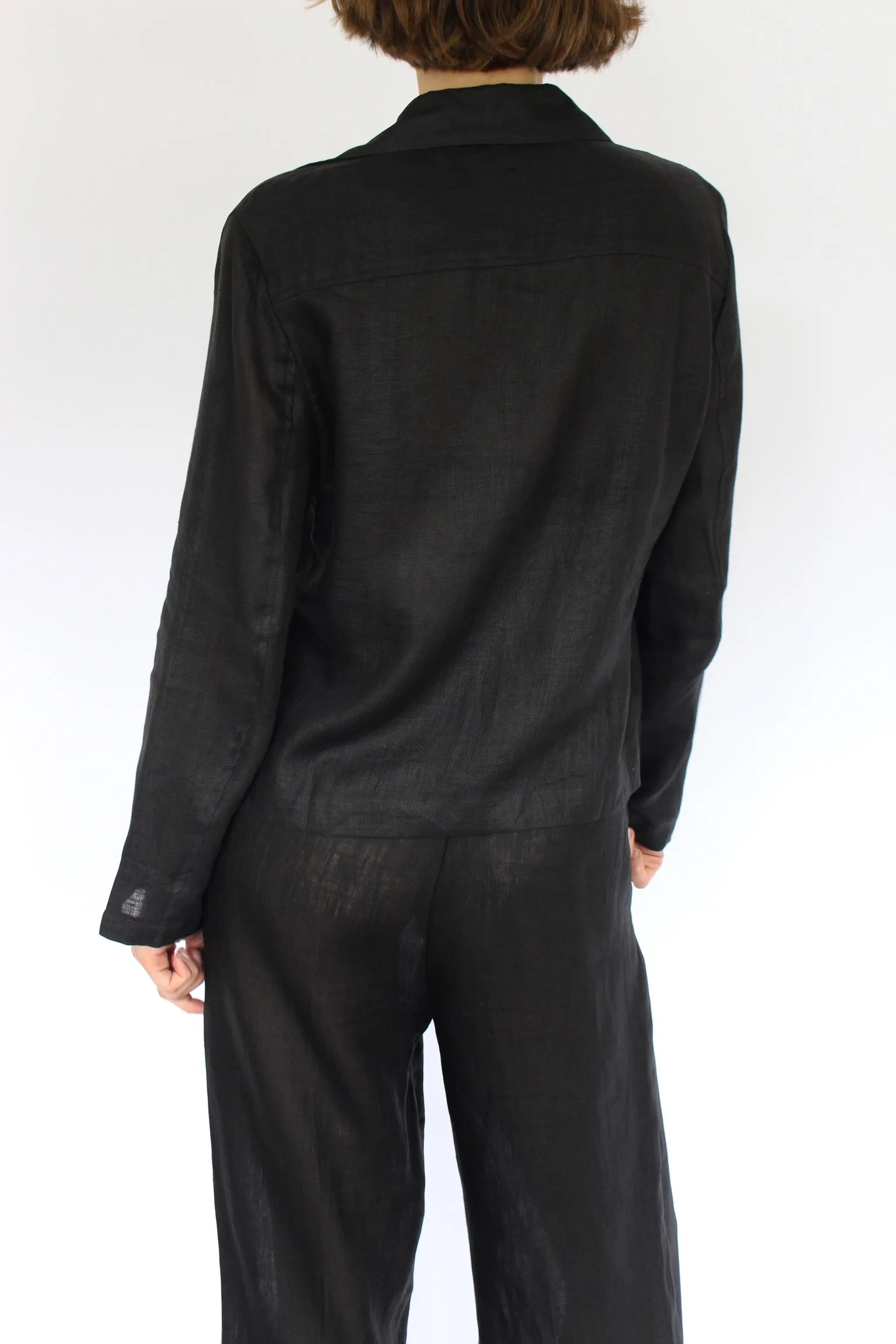 Vintage Onyx Sheer Linen Top & Pant Set sold by NA NIN product image thumbnail 3