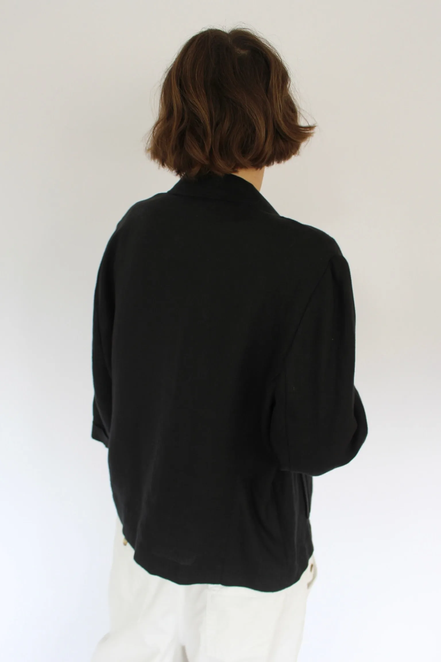 Vintage Cropped & Boxy Linen Light Jacket sold by NA NIN product image thumbnail 4