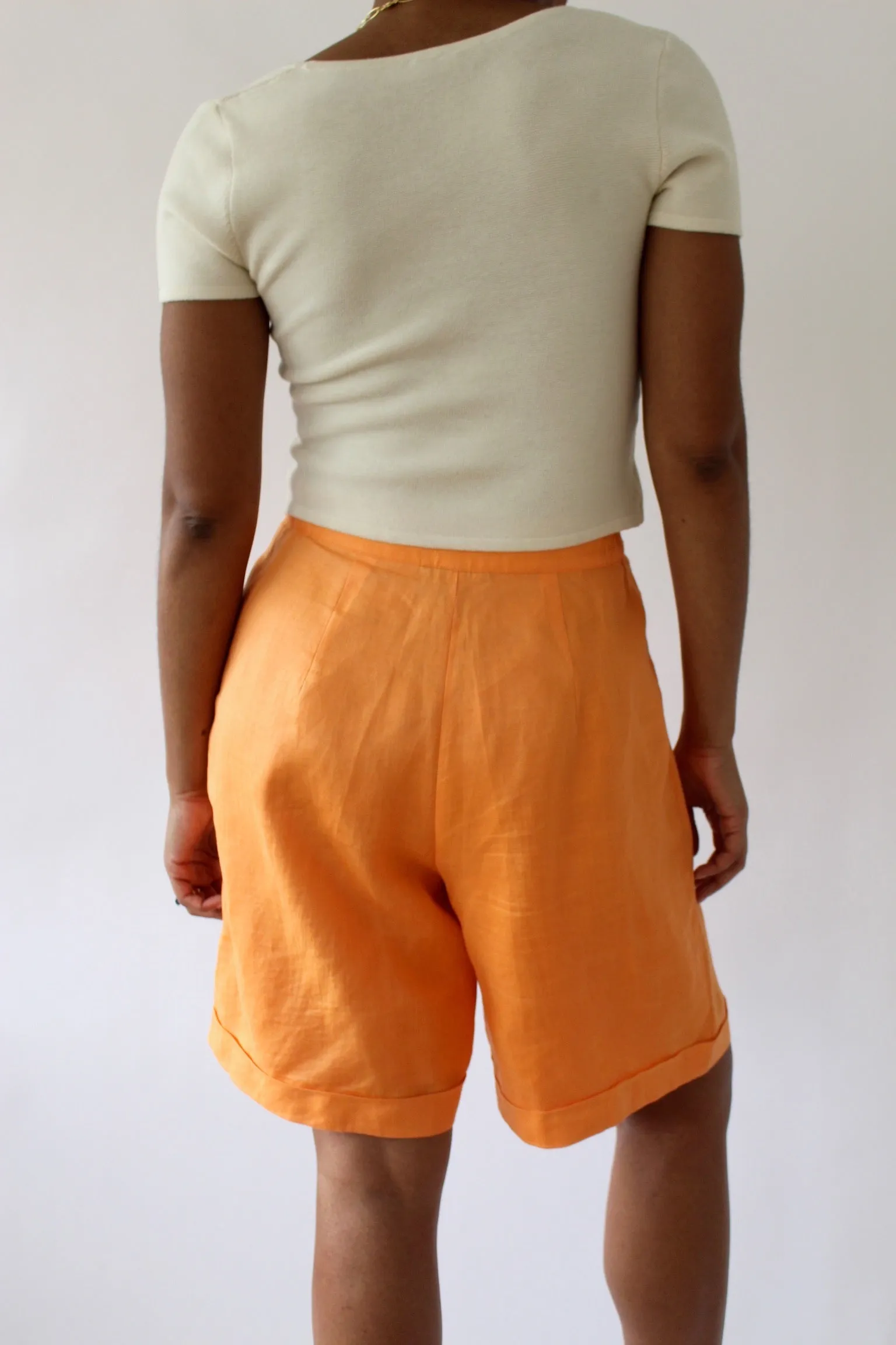 Vintage Tangelo Pleated Shorts sold by NA NIN product image thumbnail 3