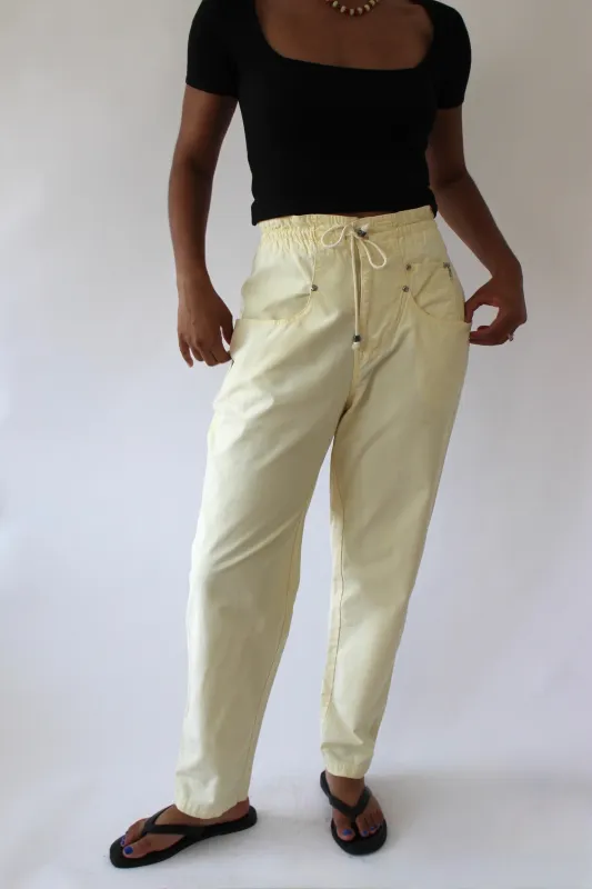 Vintage Butter Cotton Leisure Pants made by Vintage