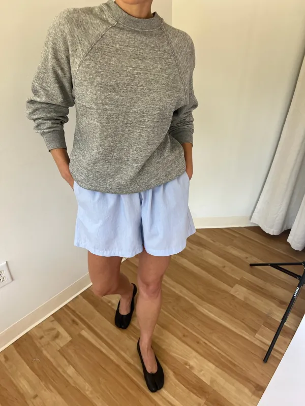 Vintage Heather Grey Raglan Sweatshirt made by Vintage