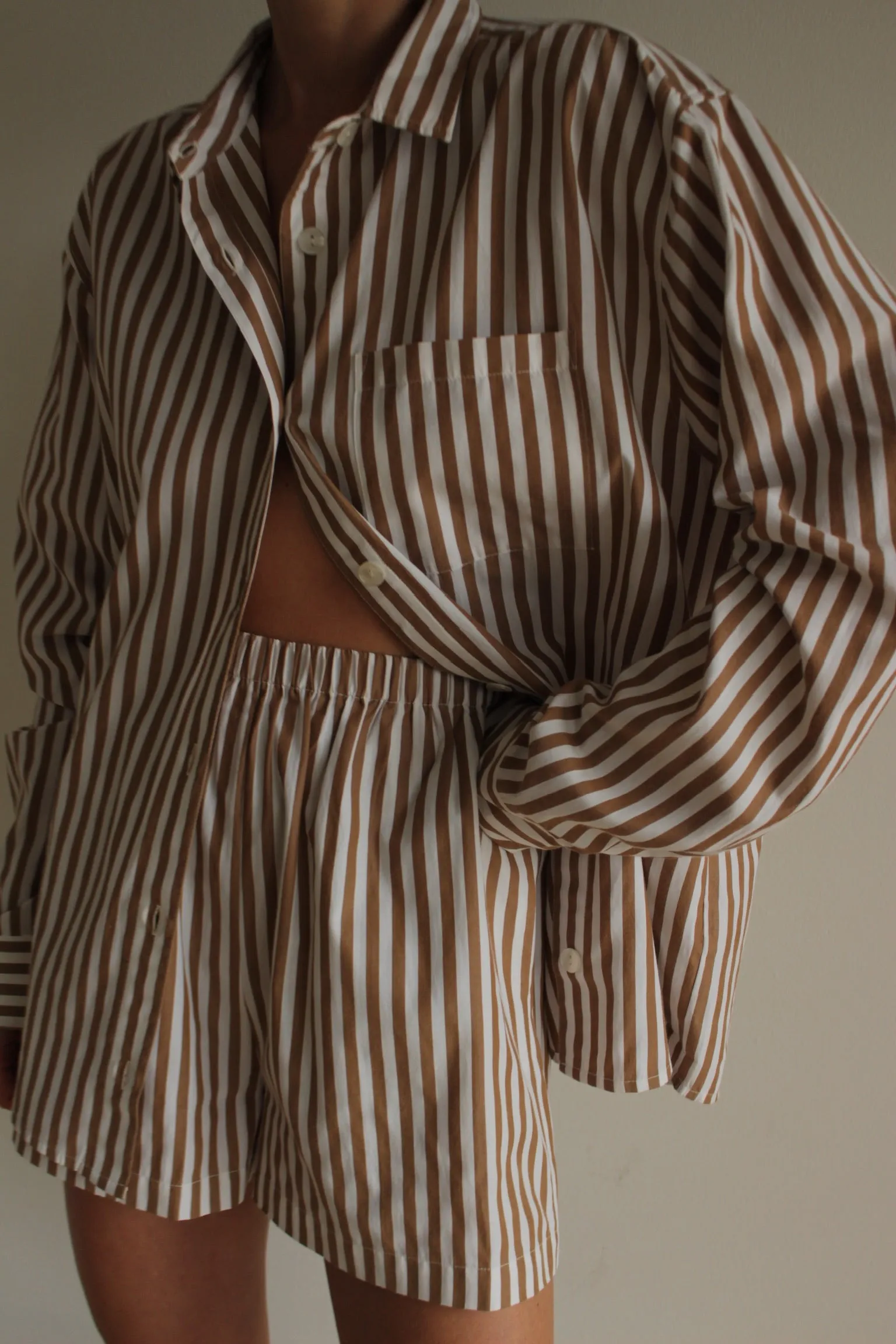 Arlo Paper Cotton Button Up sold by NA NIN