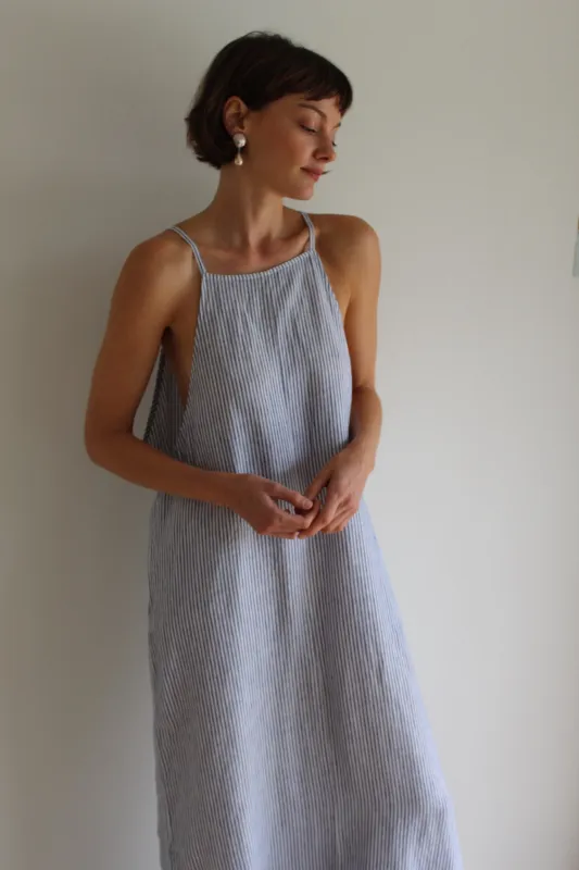 Favorite Vintage Striped Linen Dress made by Vintage