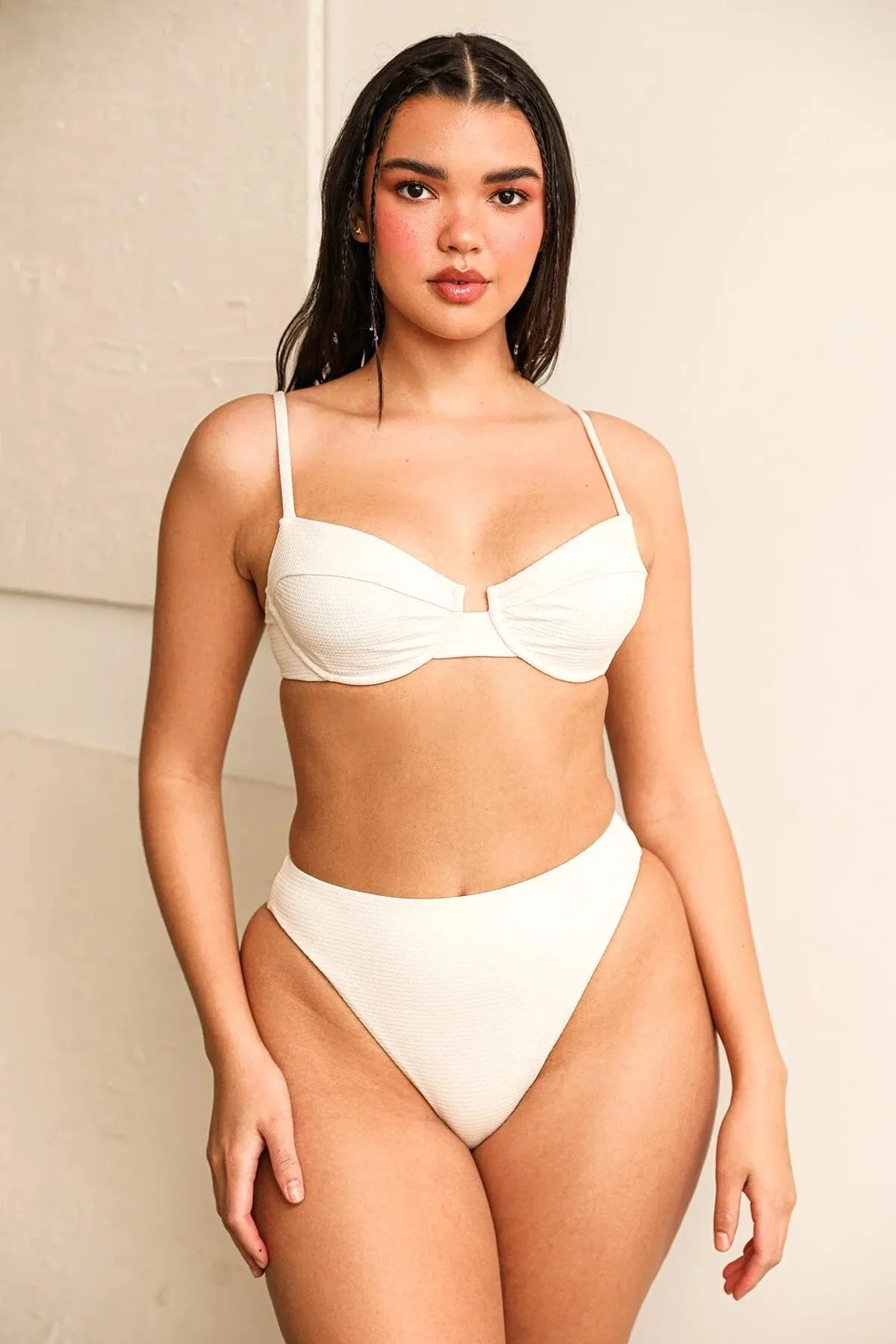 Seashore High Waist Cheeky Bikini Bottom sold by Dippin Daisy’s