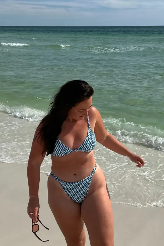 Bisou Cinched Cheeky Bikini Bottom sold by Dippin Daisy’s