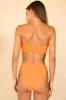 Seashore High Waisted Cheeky Bikini Bottom Plus sold by Dippin Daisy’s