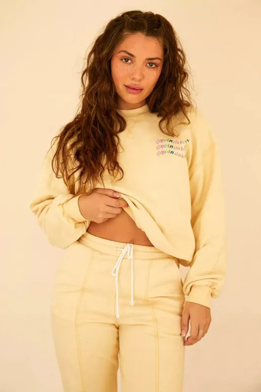 DD Wave Long Sleeve Crewneck sold by Dippin Daisy’s