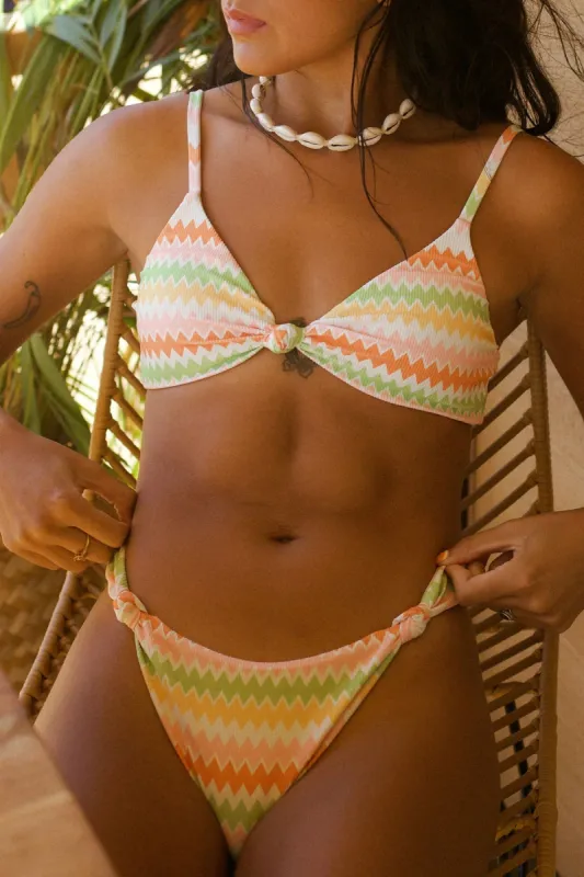 Quinn Knot Detail Cheeky Swim Bikini Bottom sold by Dippin Daisy’s