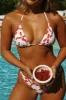 Palm Tie Back Triangle Bikini Top sold by Dippin Daisy’s