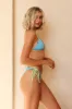 Palm Tie Back Triangle Bikini Top sold by Dippin Daisy’s