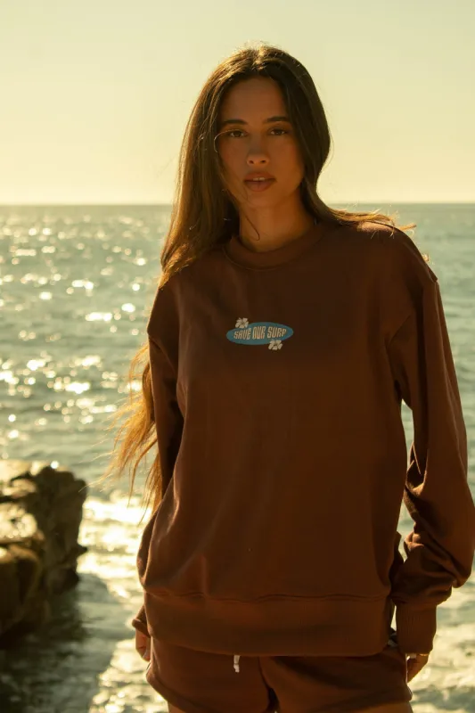 Apres Surf Crewneck sold by Dippin Daisy’s