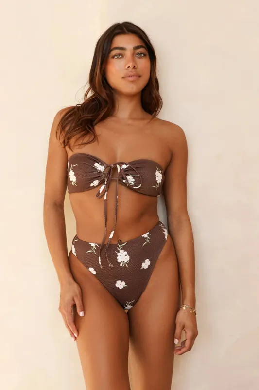Amalfi String Tie Bandeau Bikini Top sold by Dippin Daisy’s