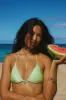 Palm Triangle Bikini Top sold by Dippin Daisy’s
