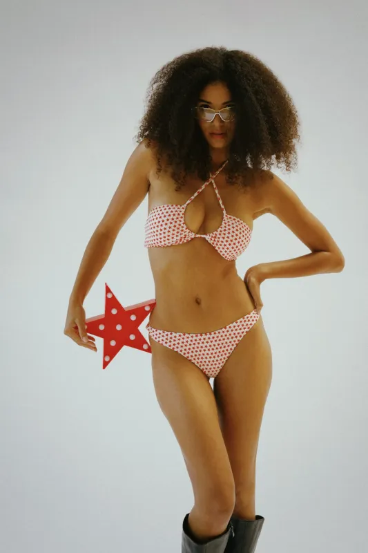 Amalfi String Tie Bandeau Bikini Top sold by Dippin Daisy’s