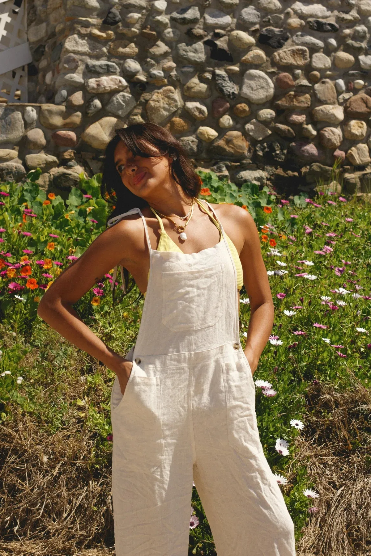 Summer Break Overalls sold by Dippin Daisy’s