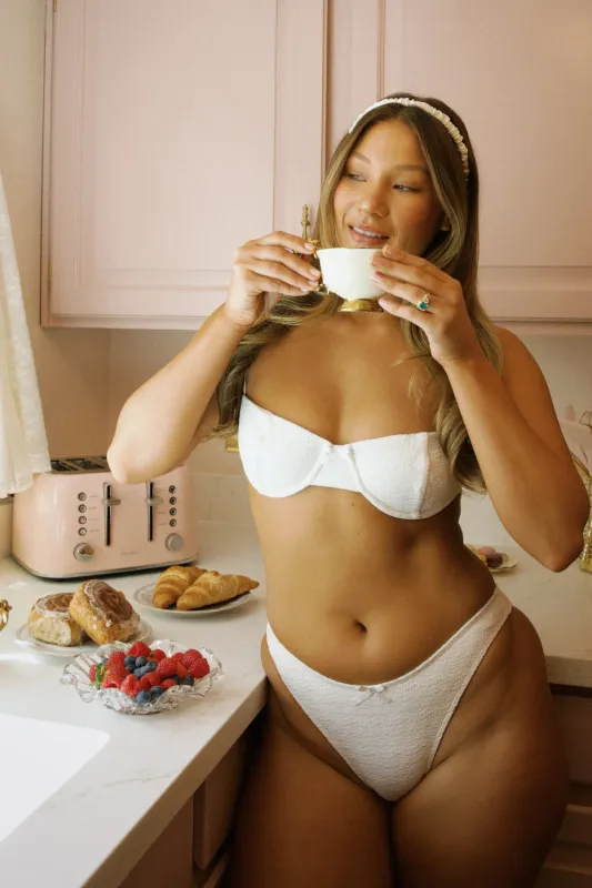 Everly Super Cheeky Bikini Bottom sold by Dippin Daisy’s