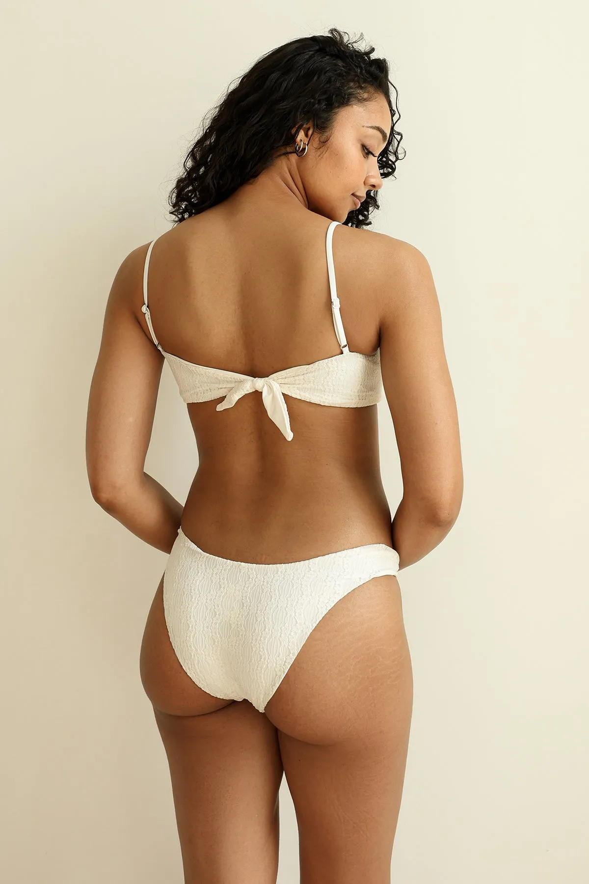 Cream Bandeau Cheeky Set sold by Dippin Daisy’s product image thumbnail 5