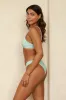 Bleached Aqua Triangle Cheeky Set sold by Dippin Daisy’s