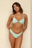 Bleached Aqua Triangle Cheeky Set sold by Dippin Daisy’s