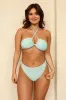 Bleached Aqua Bandeau Cheeky Set sold by Dippin Daisy’s