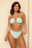 Bleached Aqua Bandeau Cheeky Set sold by Dippin Daisy’s