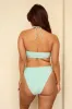 Bleached Aqua Bandeau Cheeky Set sold by Dippin Daisy’s
