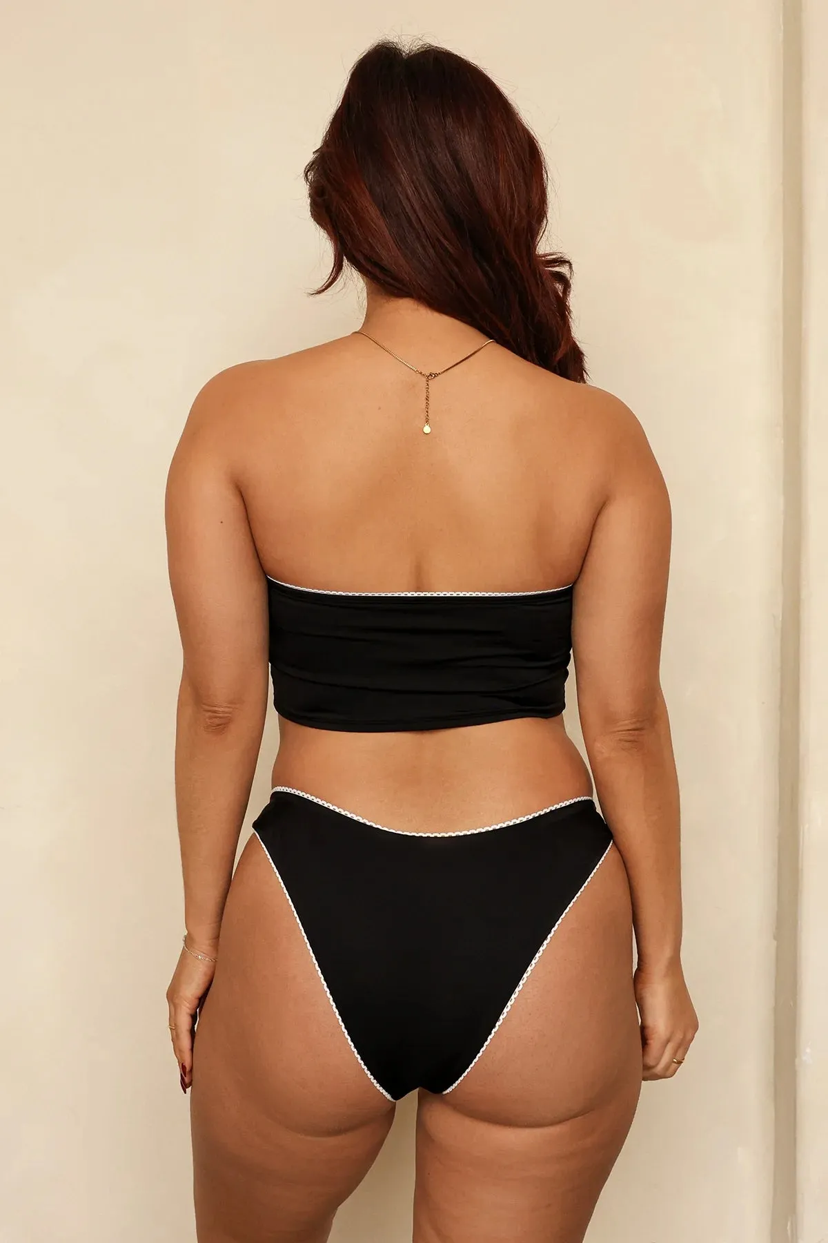 Black Mary Bandeau Super Cheeky Set sold by Dippin Daisy’s product image thumbnail 5