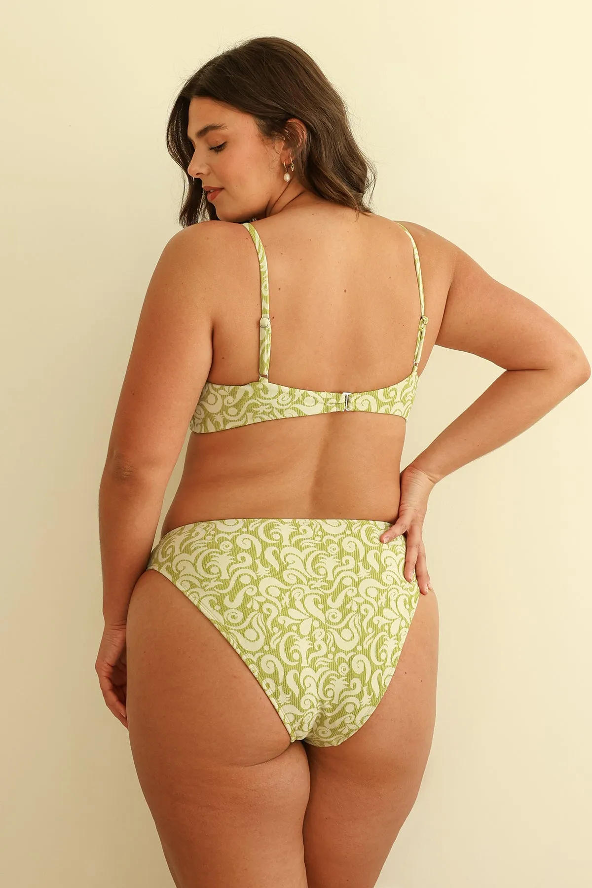 Twin Fin Matcha Triangle Cheeky Set sold by Dippin Daisy’s product image thumbnail 3