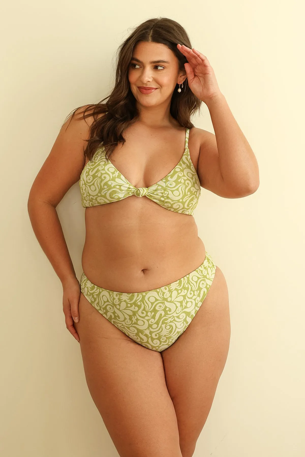 Twin Fin Matcha Triangle Cheeky Set sold by Dippin Daisy’s product image thumbnail 4