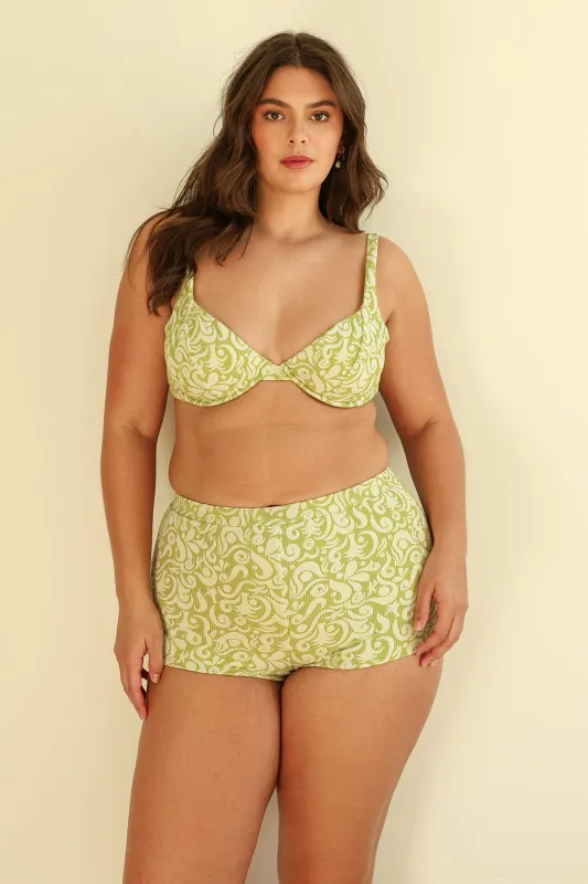 Twin Fin Matcha Underwire Full Set sold by Dippin Daisy’s