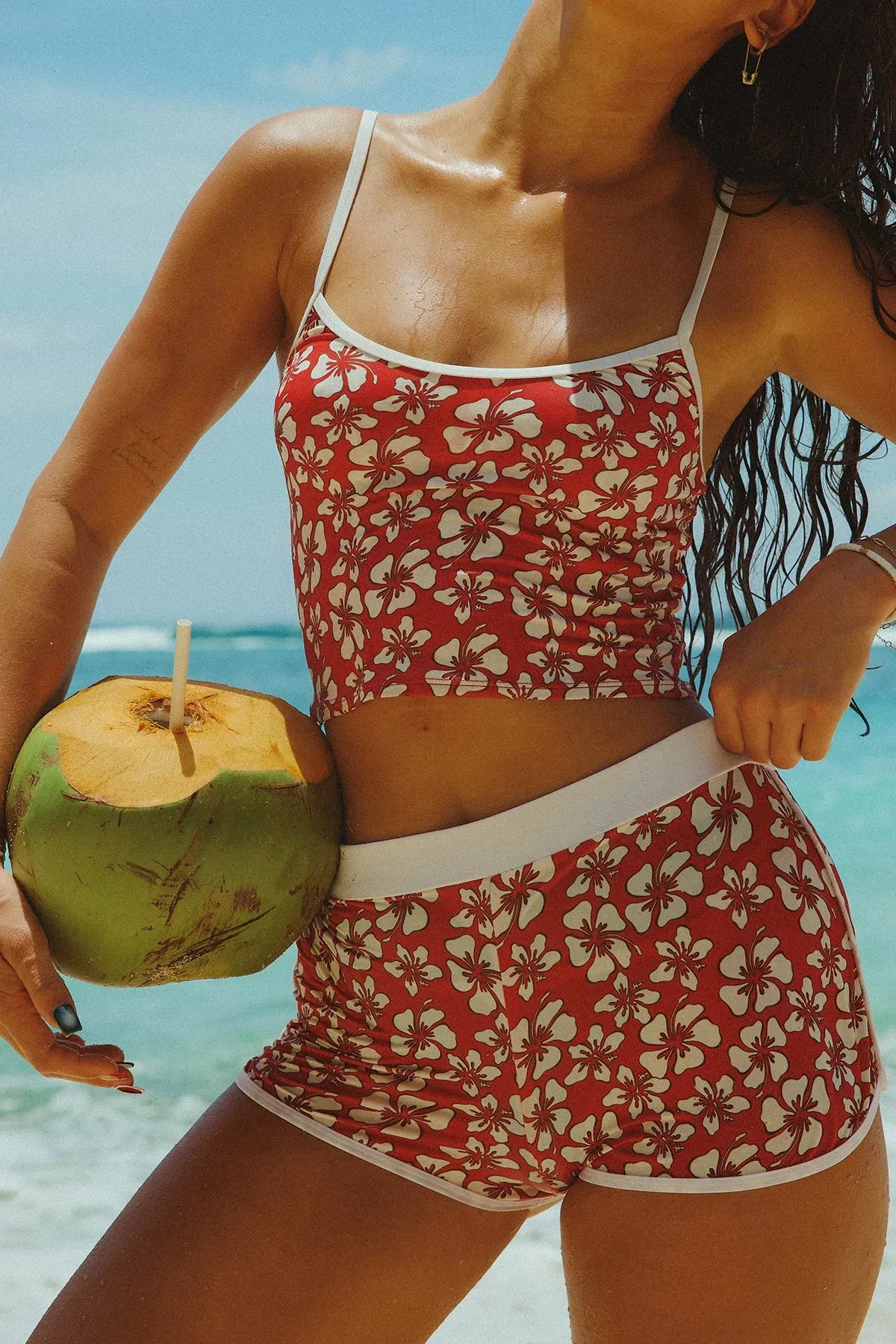 Lilo/White Tankini Full Set sold by Dippin Daisy’s product image thumbnail 2