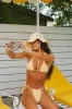 Palm Tie Back Triangle Bikini Top sold by Dippin Daisy’s