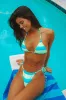 Palm Tie Back Triangle Bikini Top sold by Dippin Daisy’s