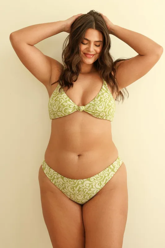 Twin Fin Matcha Triangle Nocturnal Cheeky Set sold by Dippin Daisy’s