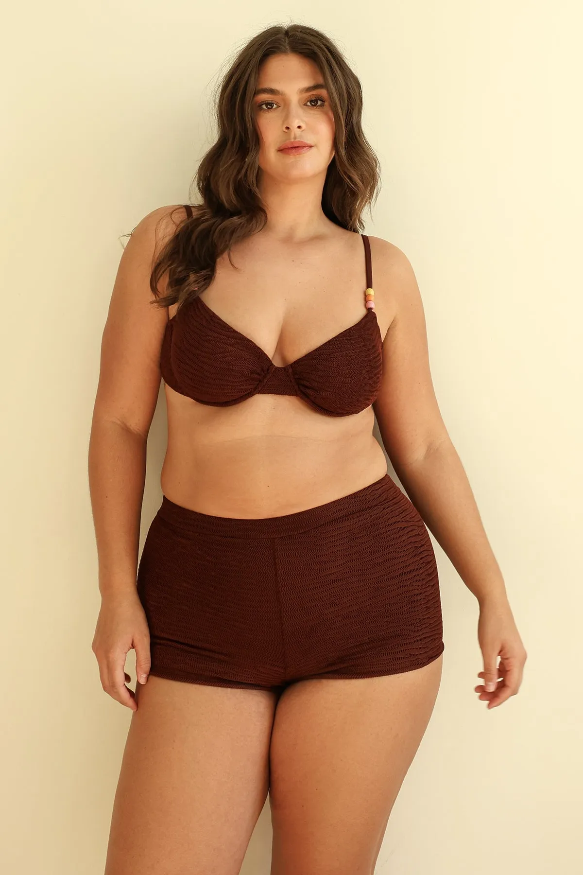 Mocha Crinkle Underwire Full Set sold by Dippin Daisy’s product image thumbnail 5