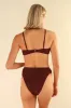 Mocha Crinkle Zen Triangle Cheeky Set sold by Dippin Daisy’s