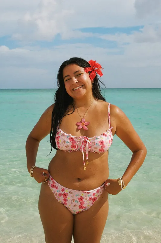 Bonita Ruffled Bikini Top sold by Dippin Daisy’s