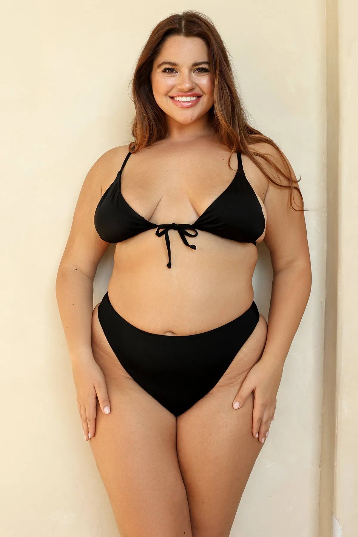 Black Cove Triangle Cheeky Set sold by Dippin Daisy’s