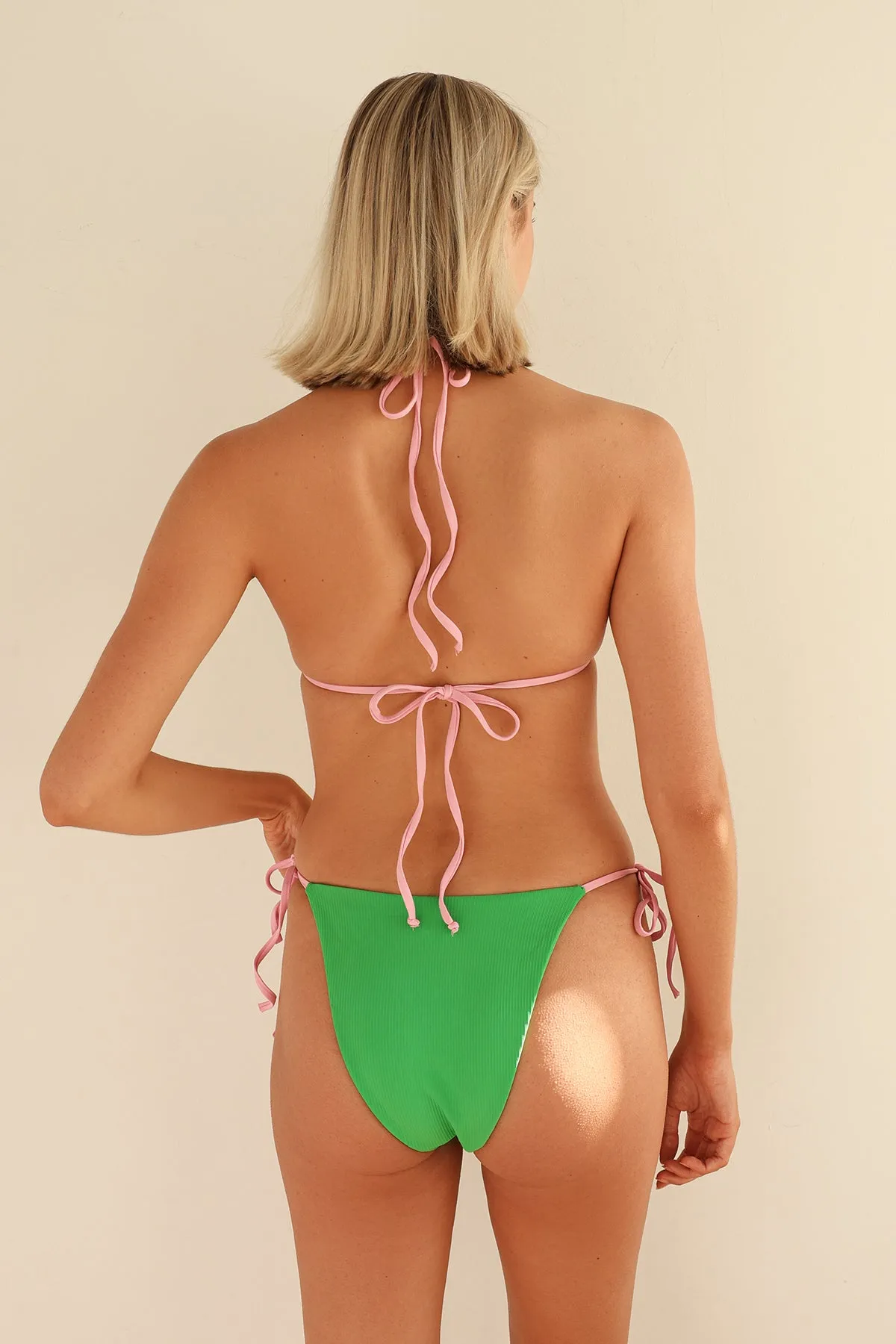 Paradise Palms/Tropical Punch Triangle Cheeky Set sold by Dippin Daisy’s product image thumbnail 5