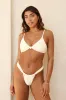 Gardenia Seashell Triangle Super Cheeky Set sold by Dippin Daisy’s