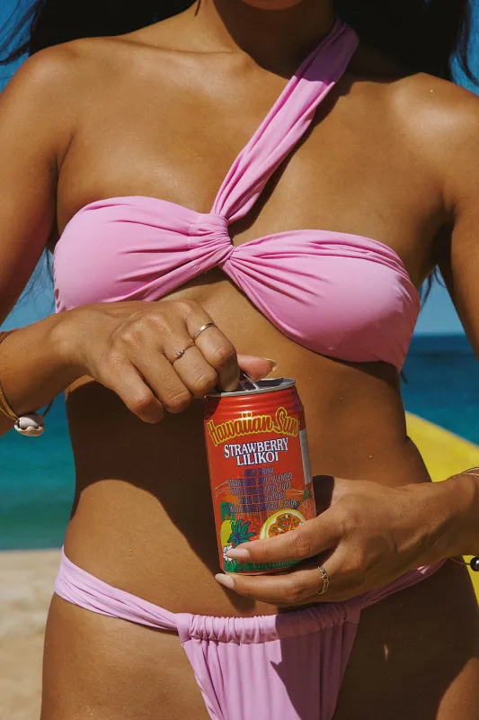 Orchid Bouquet Bandeau Super Cheeky Set sold by Dippin Daisy’s