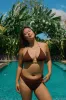 Mocha Crinkle Bali Triangle Cheeky Set sold by Dippin Daisy’s